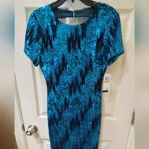 NWT City Studio Sequined Junior Mini Dress 7 Slim